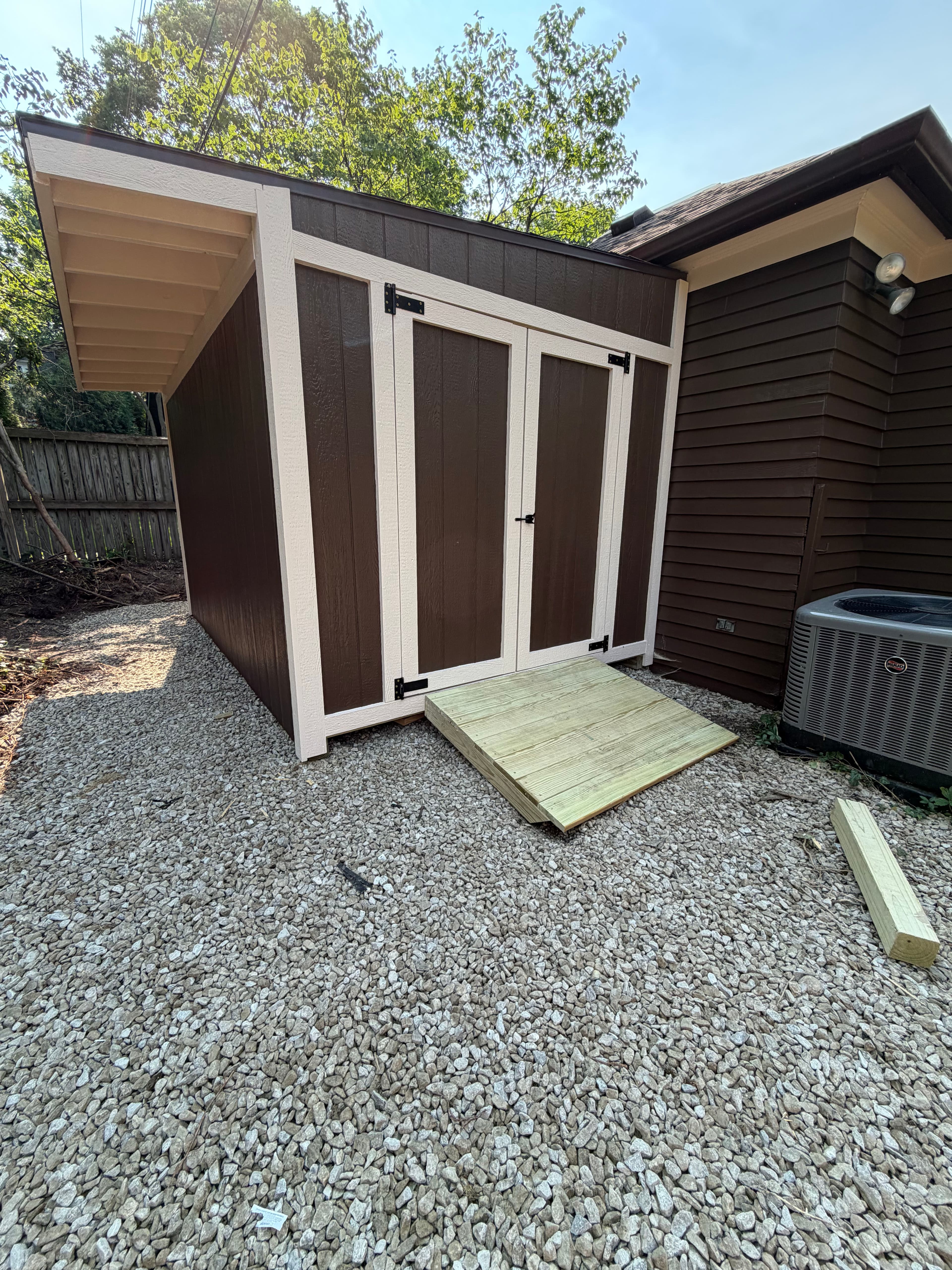 Project Custom Backyard Shed Build With Lean-To and Gravel Base image