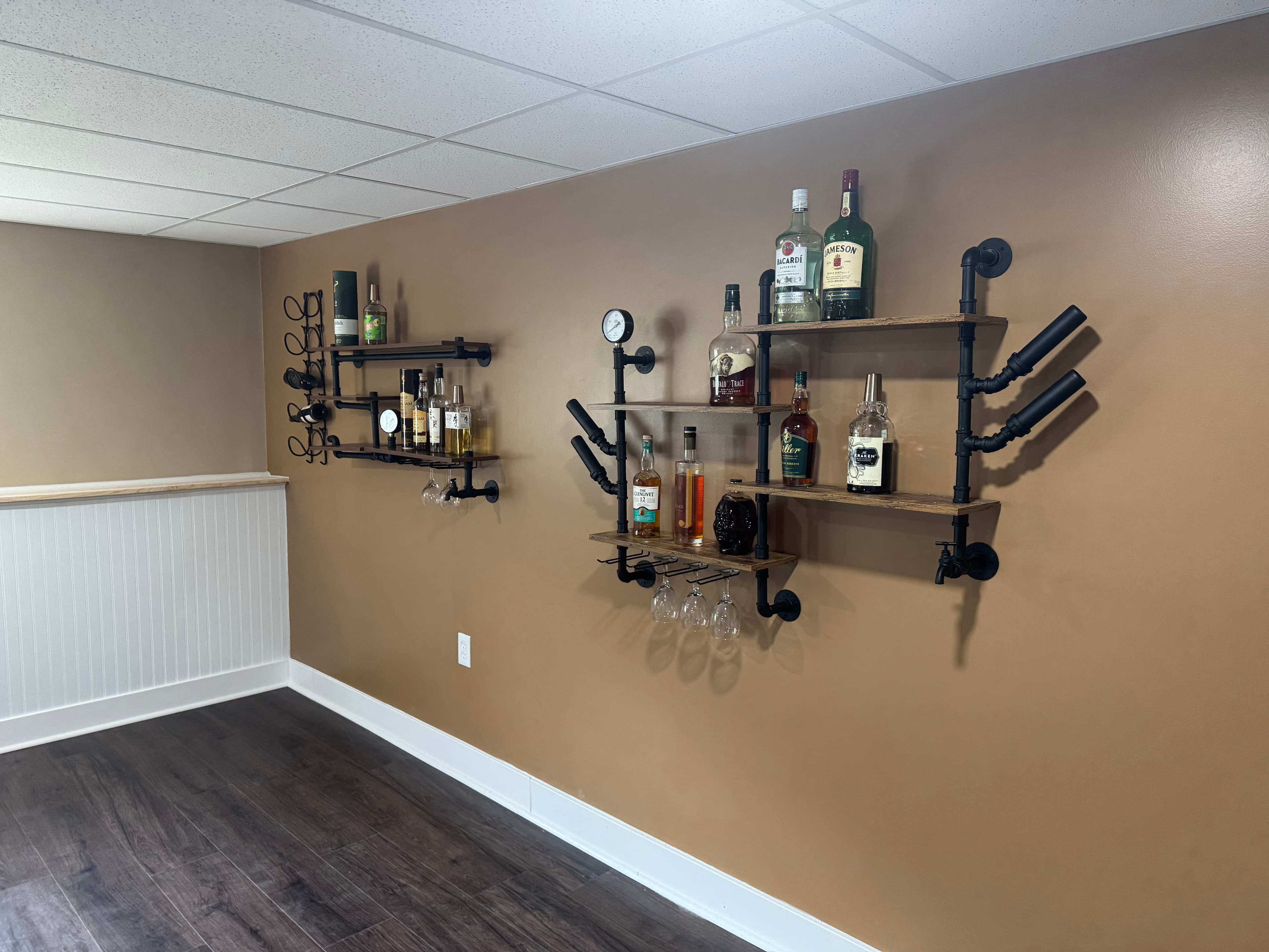 Project This Finished Basement Does It All image