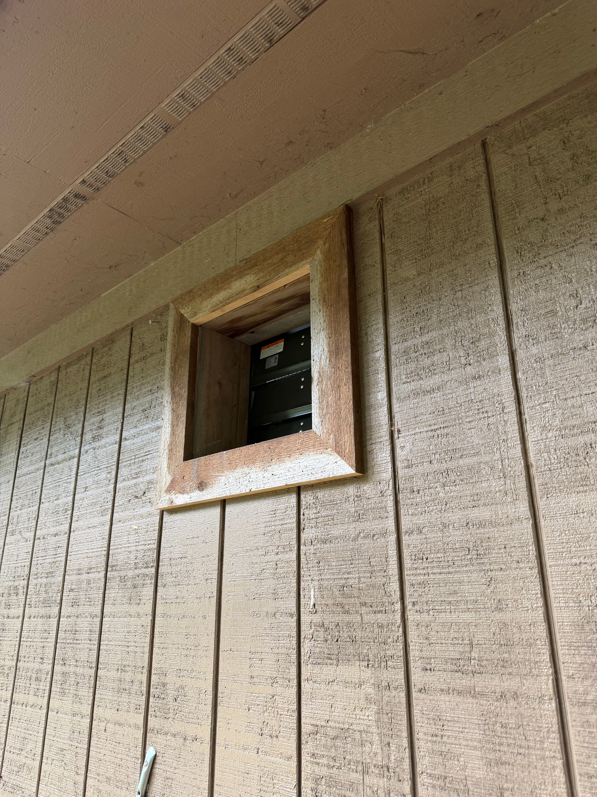 Cedar-Trimmed Vent Fan Install at a Custom Hot Rod Shop