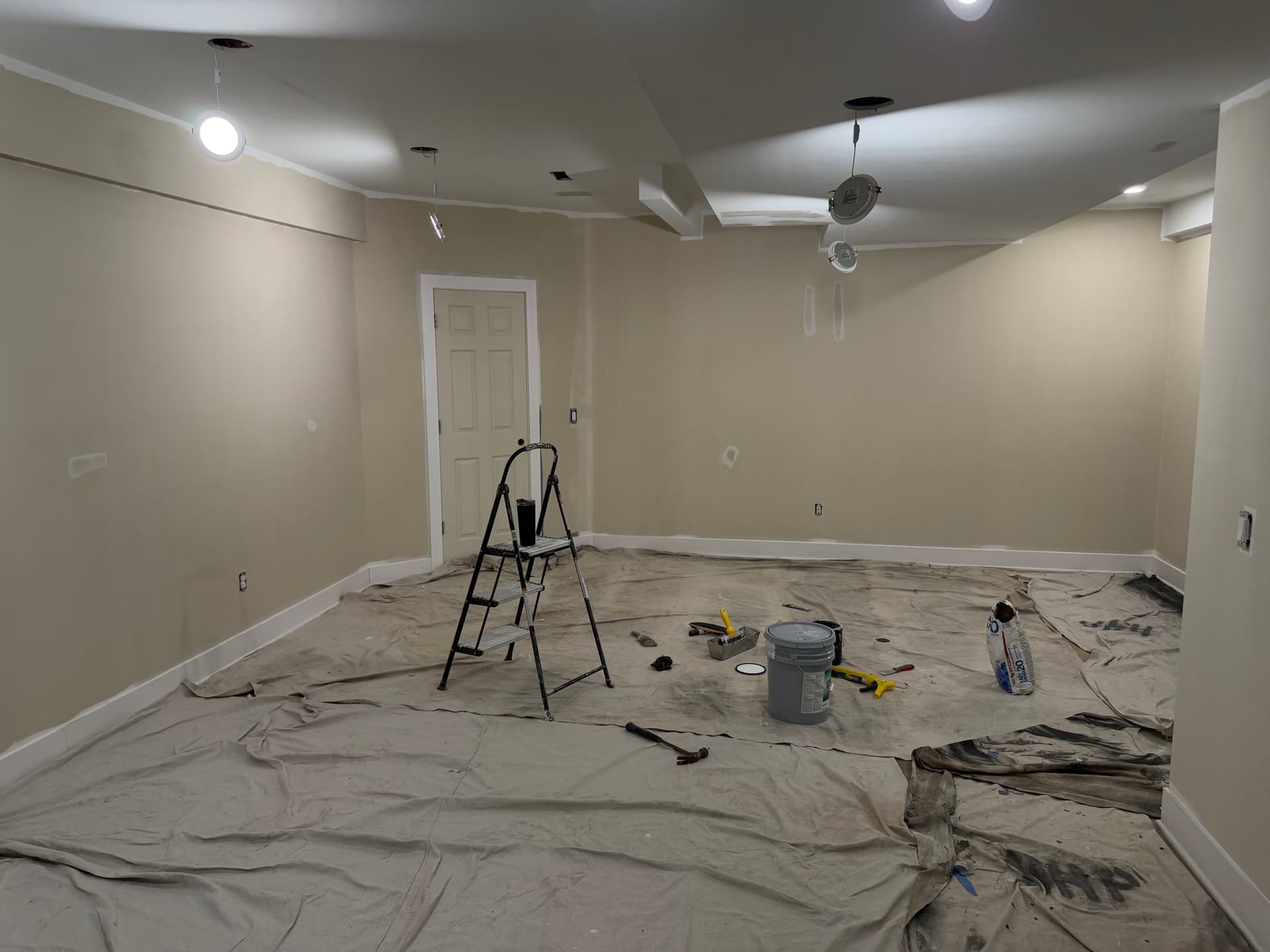 Gallery photos for Full Basement Remodel Taking Shape - Paint Done, Cabinets Up Next: Image #3