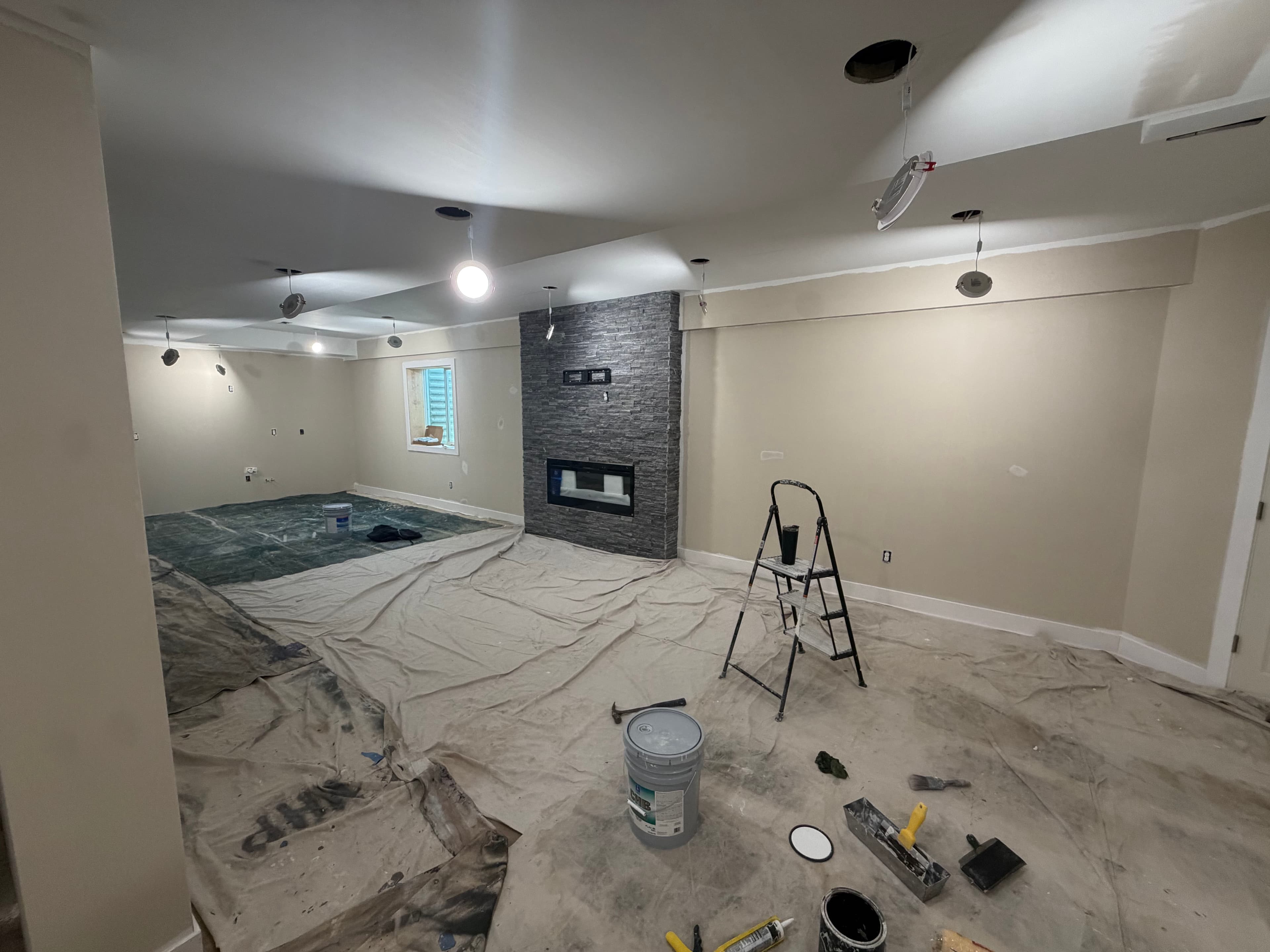 Project Full Basement Remodel Taking Shape - Paint Done, Cabinets Up Next image