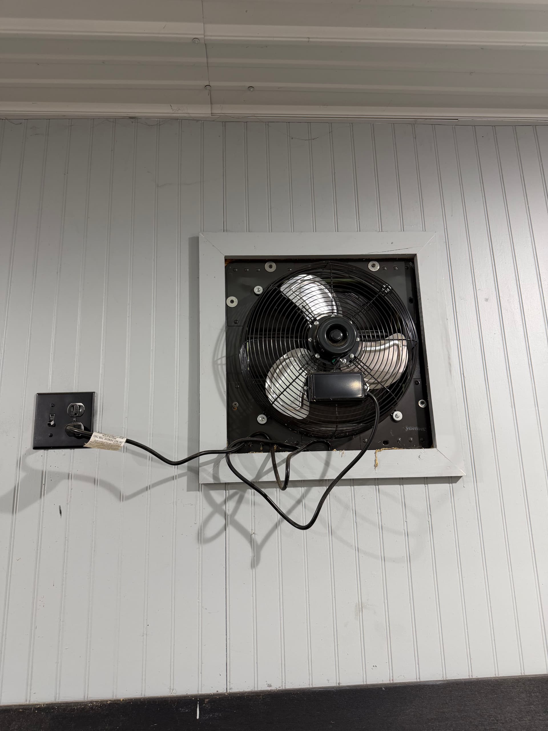 Cedar-Trimmed Vent Fan Install at a Custom Hot Rod Shop