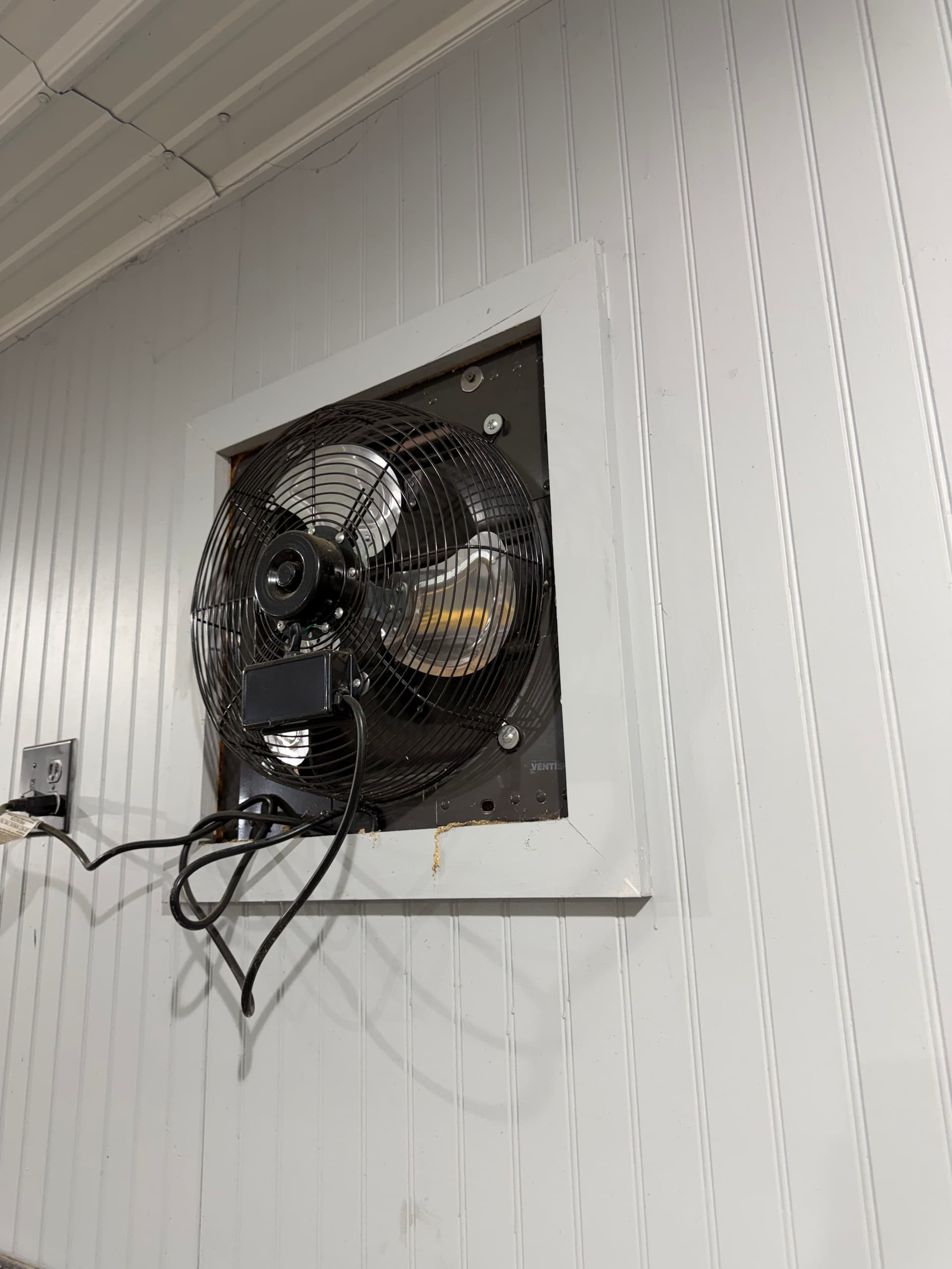 Cedar-Trimmed Vent Fan Install at a Custom Hot Rod Shop
