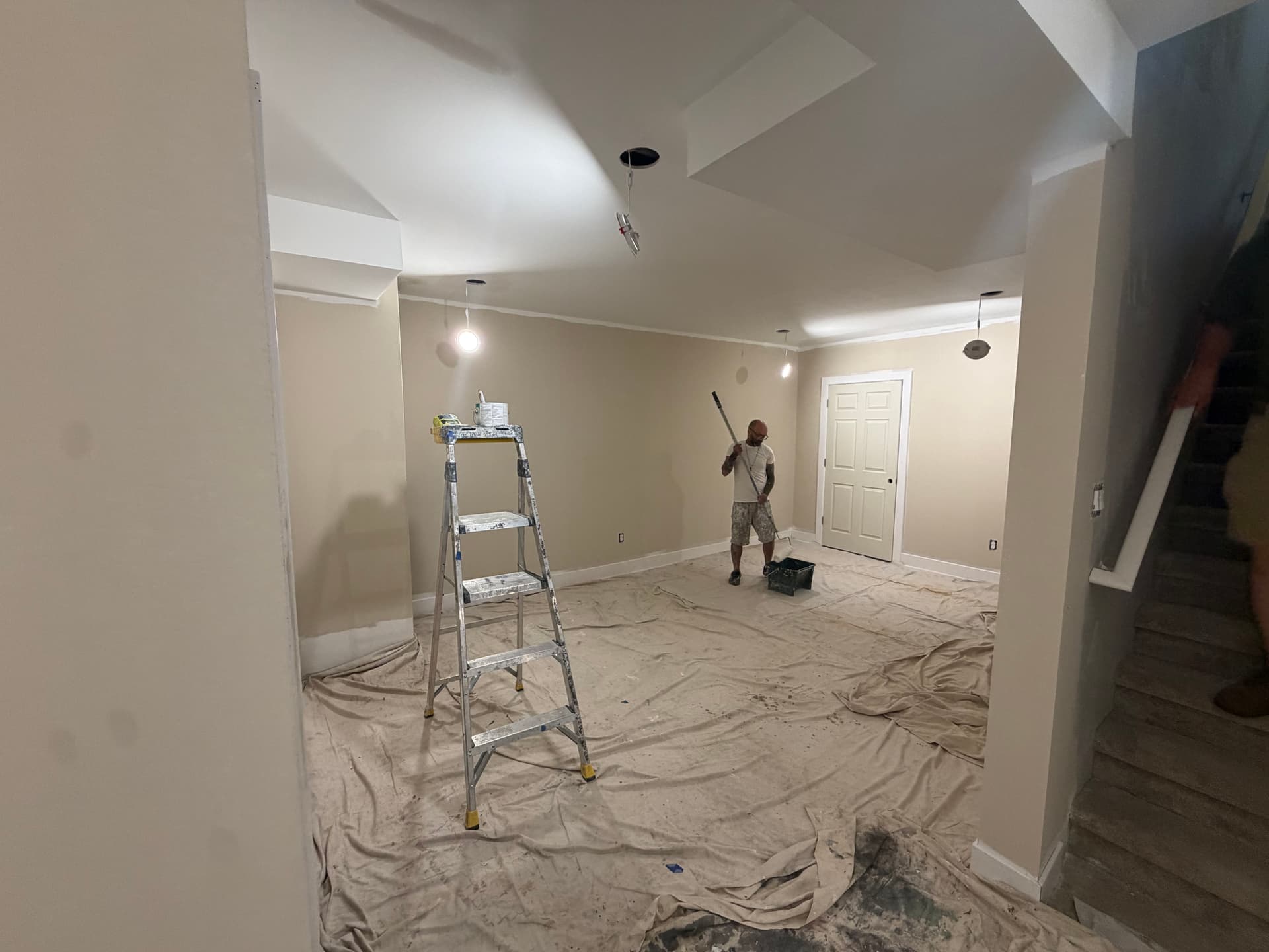 Gallery photos for Full Basement Remodel Taking Shape - Paint Done, Cabinets Up Next: Image #2