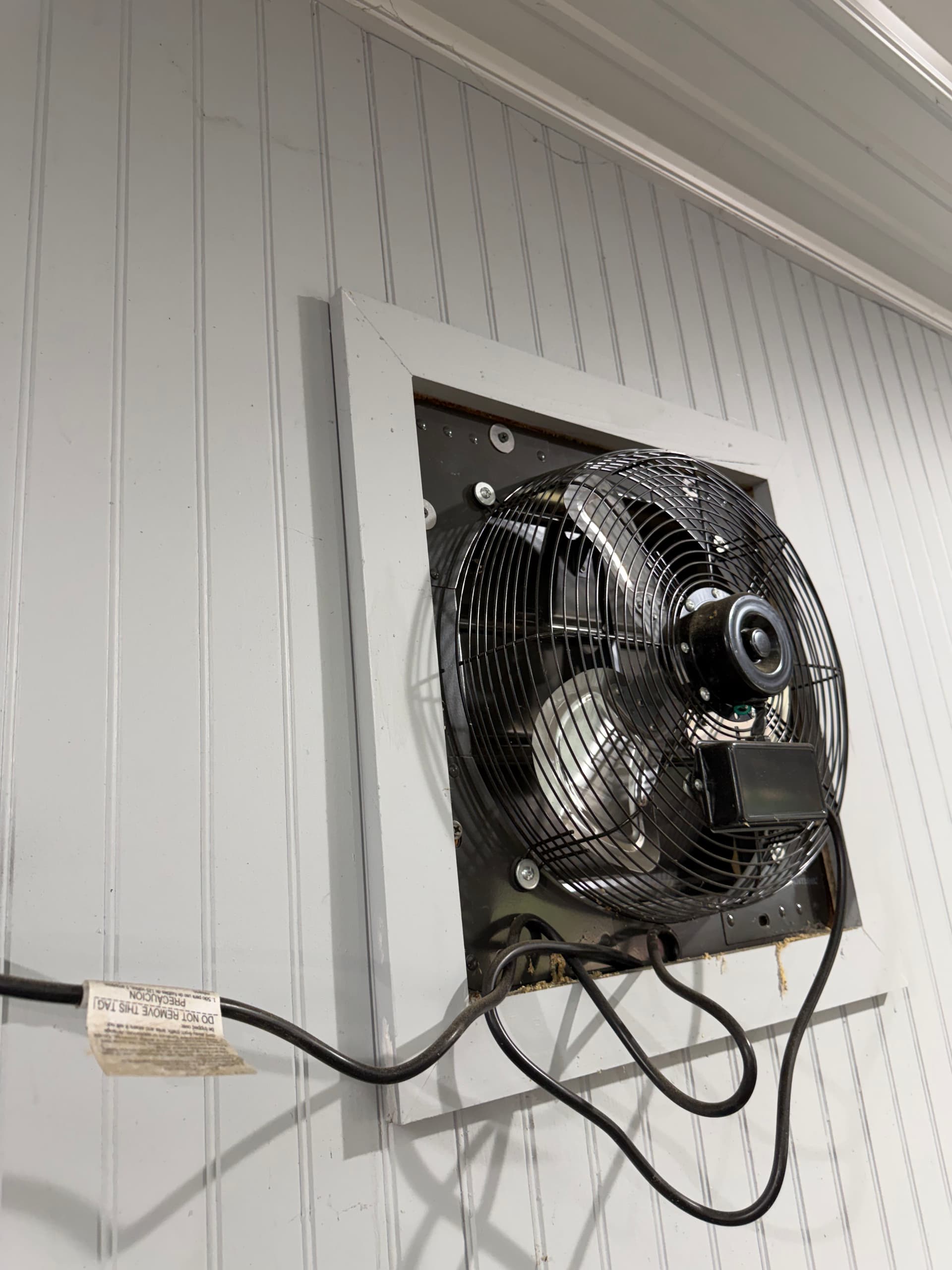 Cedar-Trimmed Vent Fan Install at a Custom Hot Rod Shop