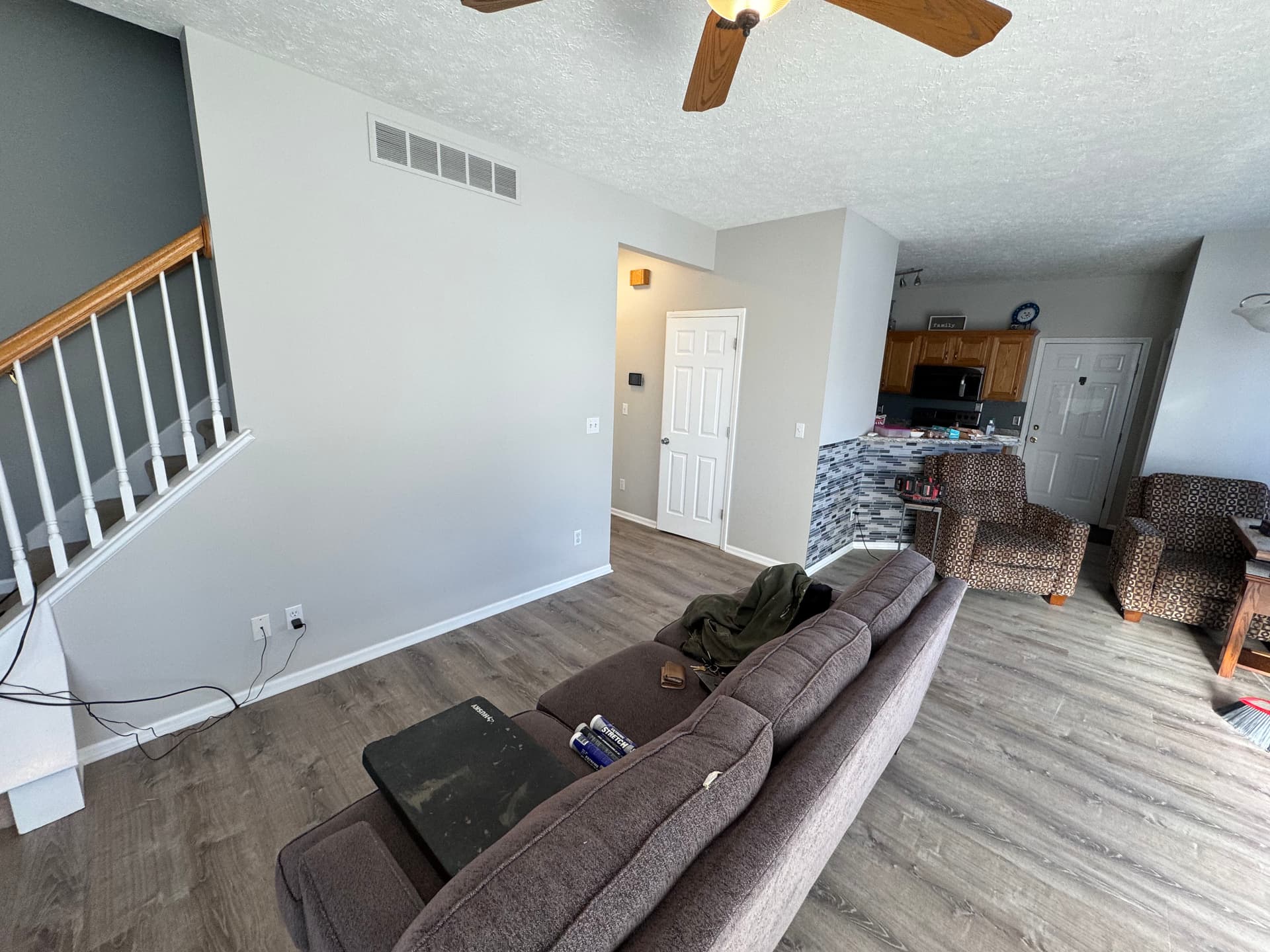 Full Main Level Flooring Replacement with New Base Trim image