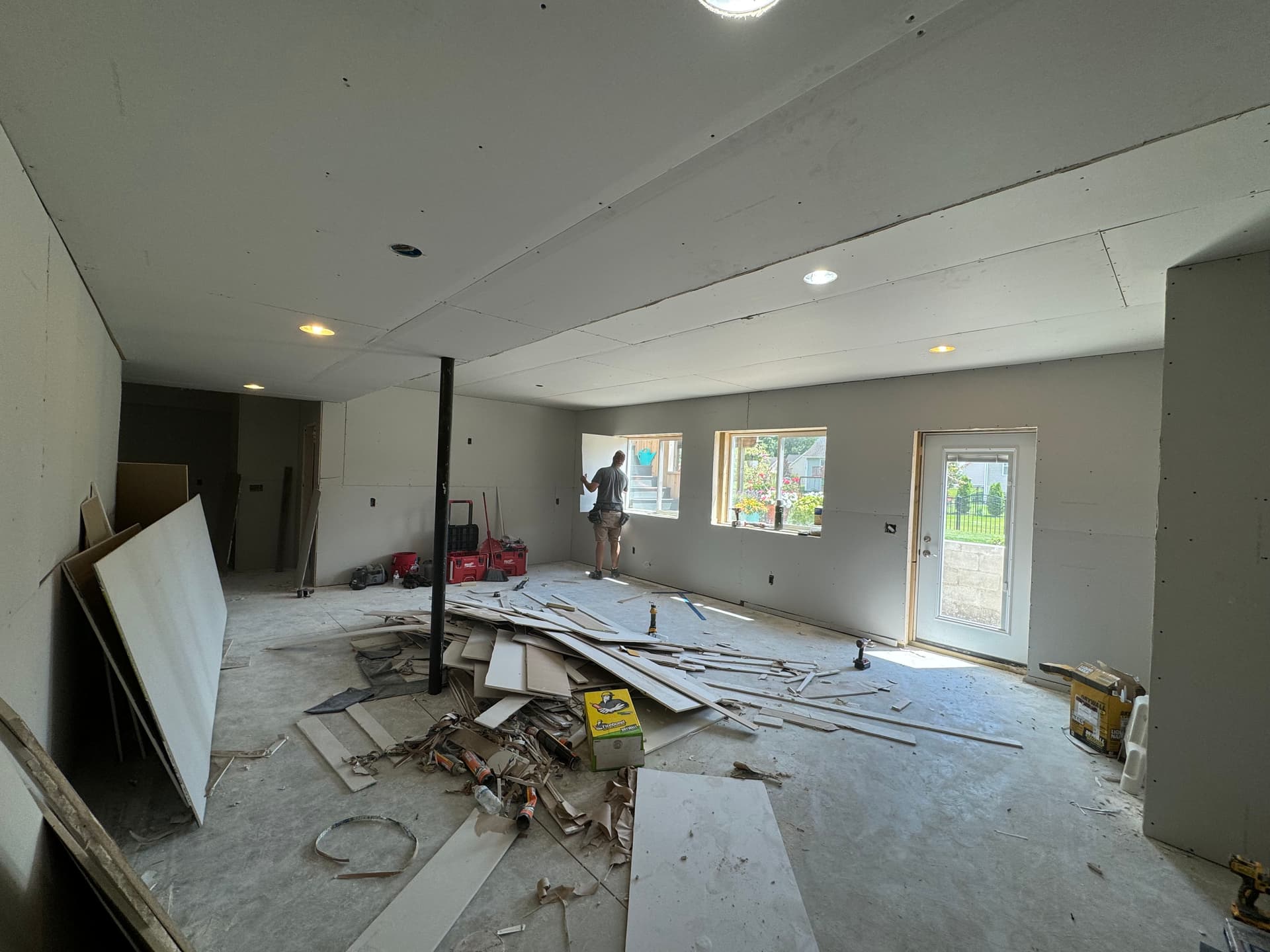 Full House Drywall Install Taking Shape Room by Room image