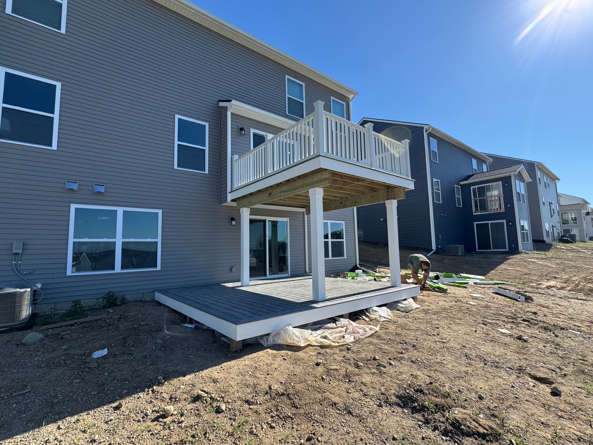 Two-Story Deck Build That Doubles Your Outdoor Space image